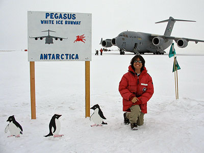 Esteban in Antarctica in 2006 Esteban in Antarctica in 2006